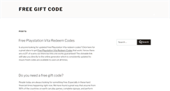 Desktop Screenshot of freegiftcode.com