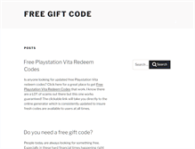 Tablet Screenshot of freegiftcode.com